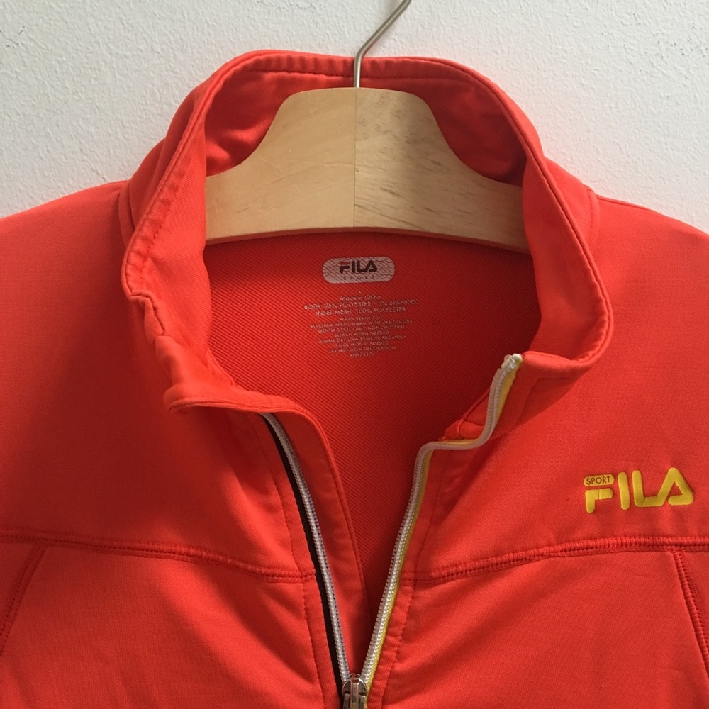 FILA JACKET/ Activewear/ bright orange L/ preloved